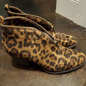 Leopard booties